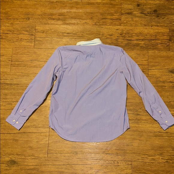 American Living Lavender Shirt with White Collar - Picture 5 of 6